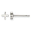 Stainless Steel Polished Button Earrings