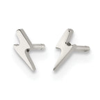 Stainless Steel Polished Button Earrings