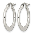 Stainless Steel Polished Hoop Earrings for Women