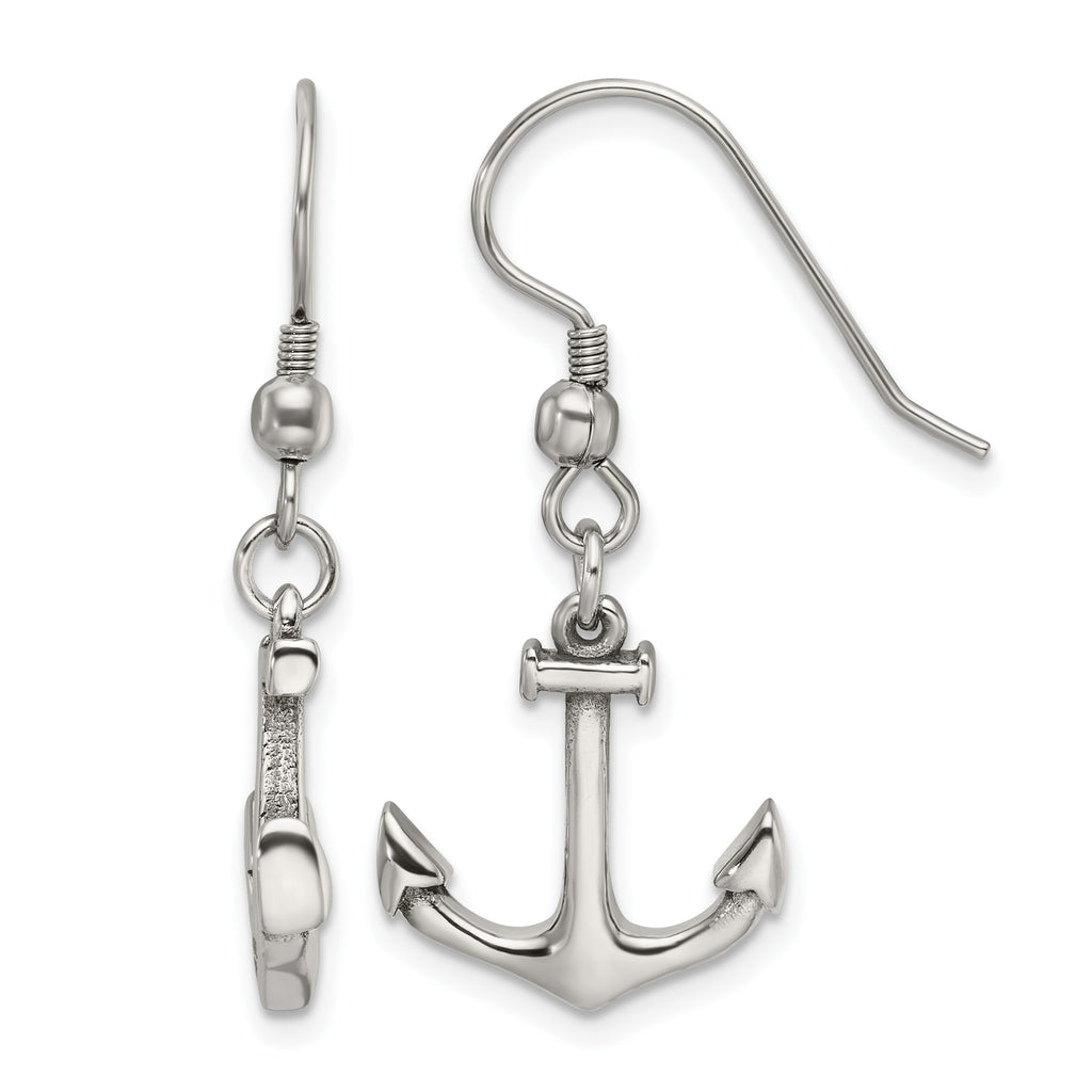 Stainless Steel Polished Drop Dangle Earrings for Women