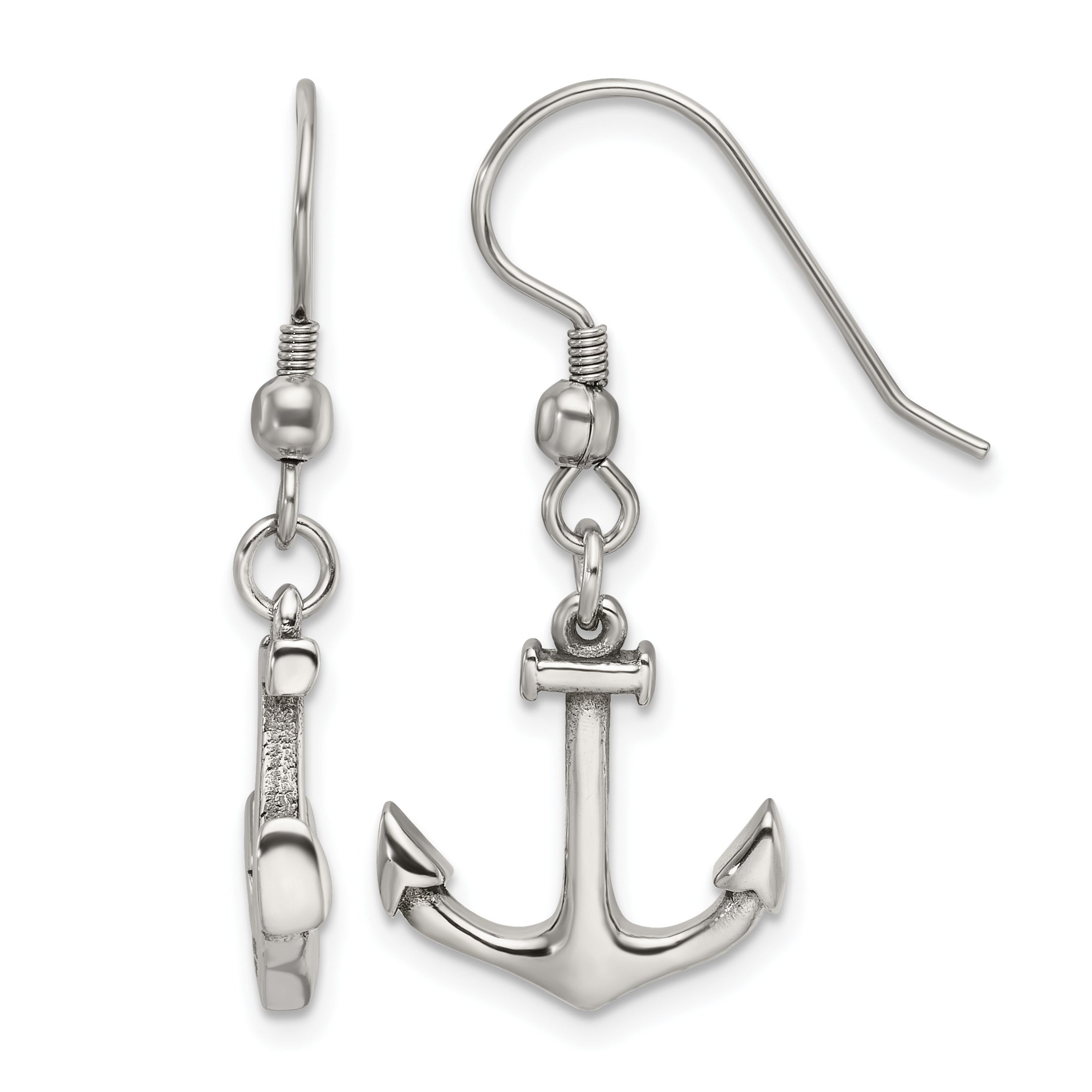 Stainless Steel Polished Drop Dangle Earrings for Women