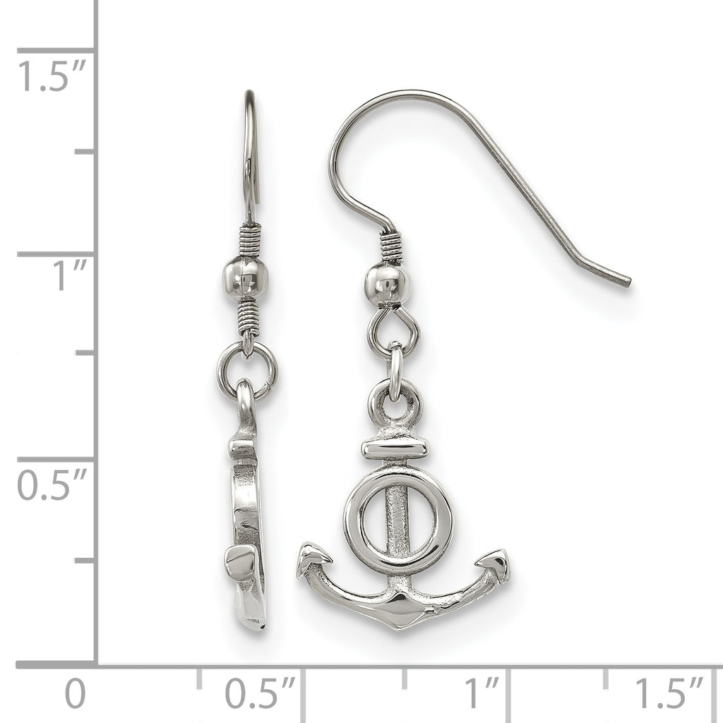 Stainless Steel Polished Drop Dangle Earrings for Women