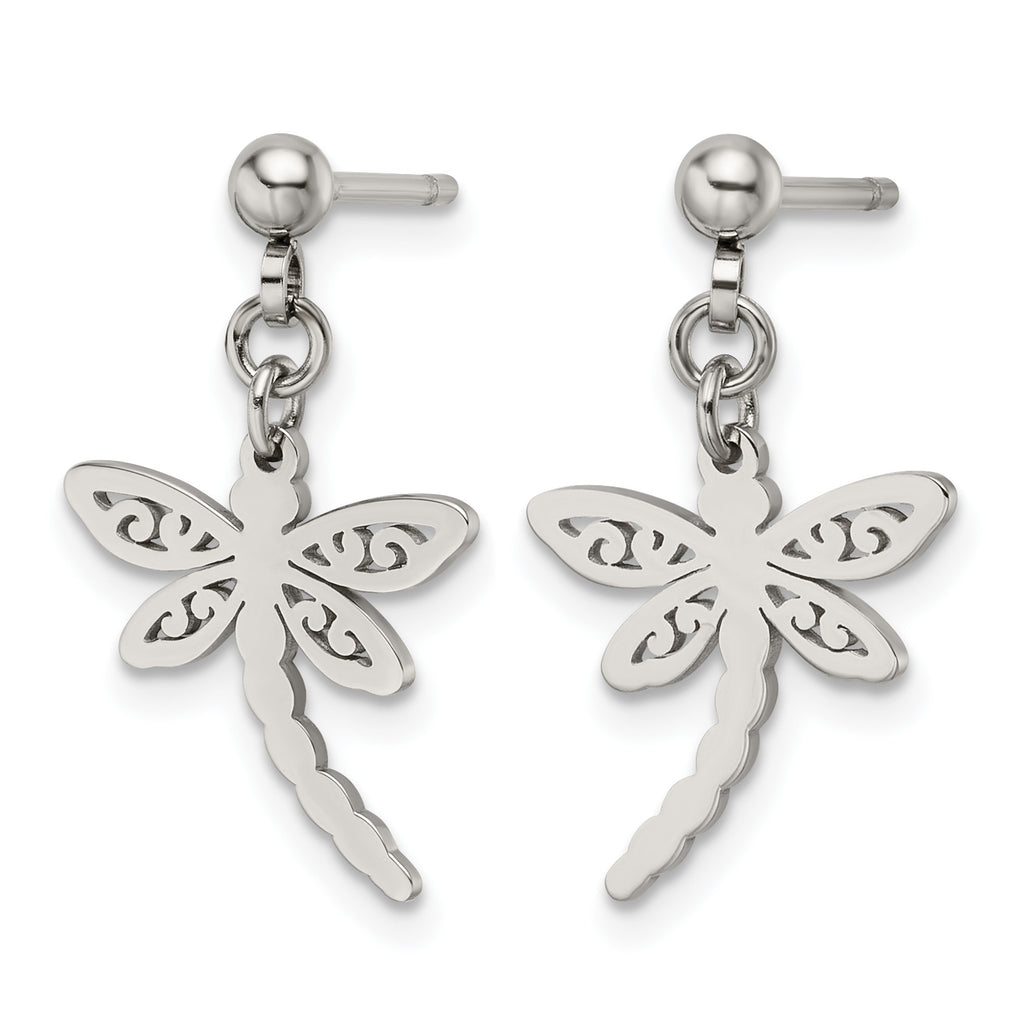 Stainless Steel Polished Drop Dangle Earrings for Women