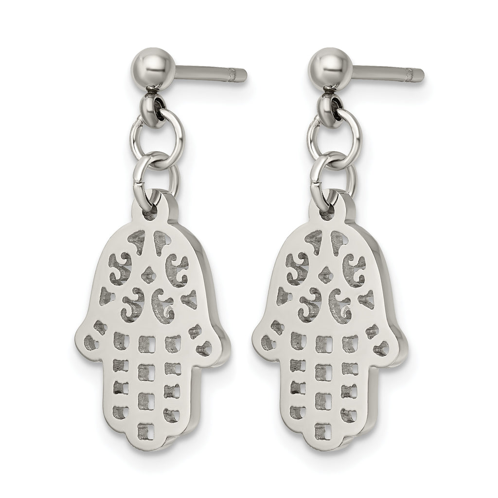 Stainless Steel Polished Drop Dangle Earrings for Women