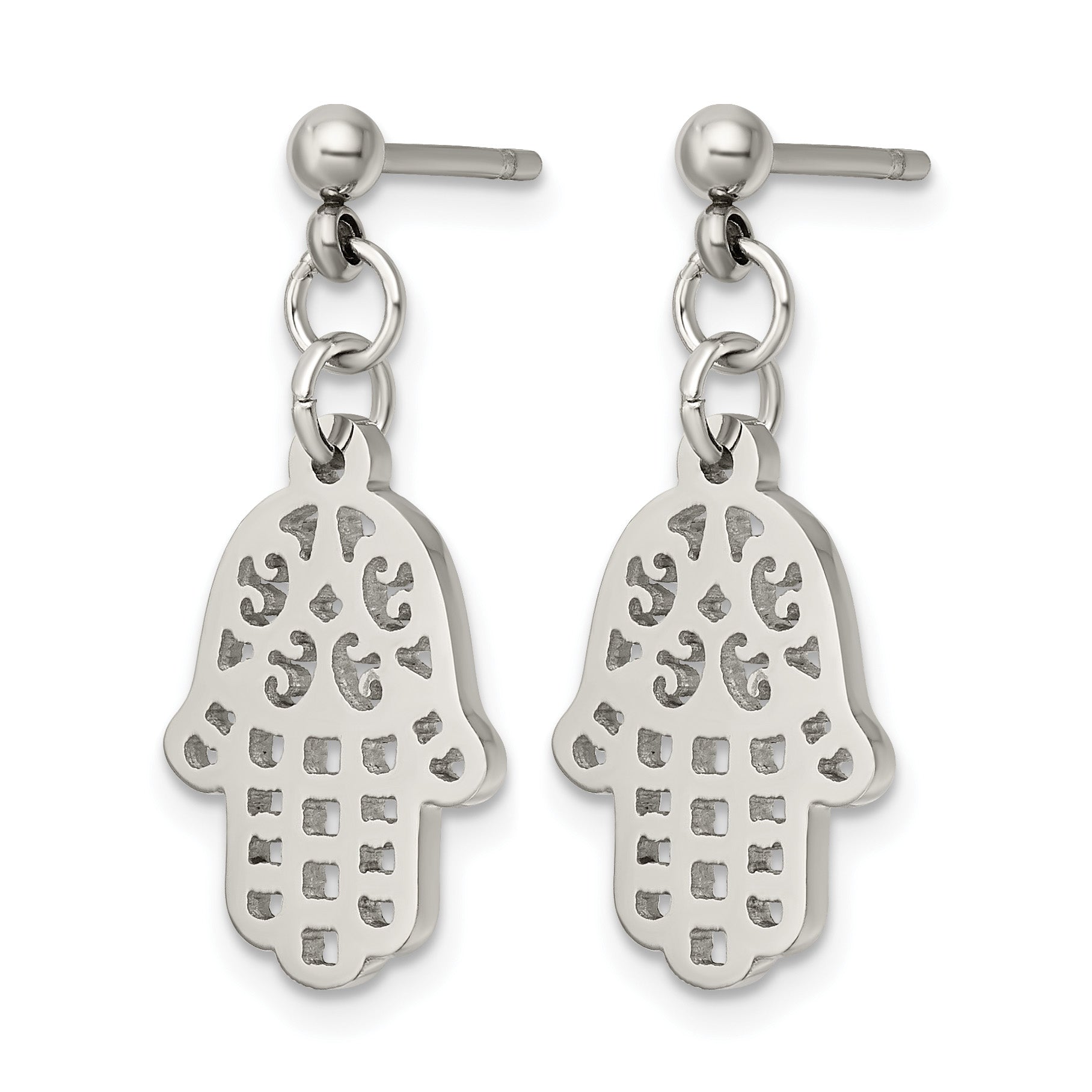 Stainless Steel Polished Drop Dangle Earrings for Women