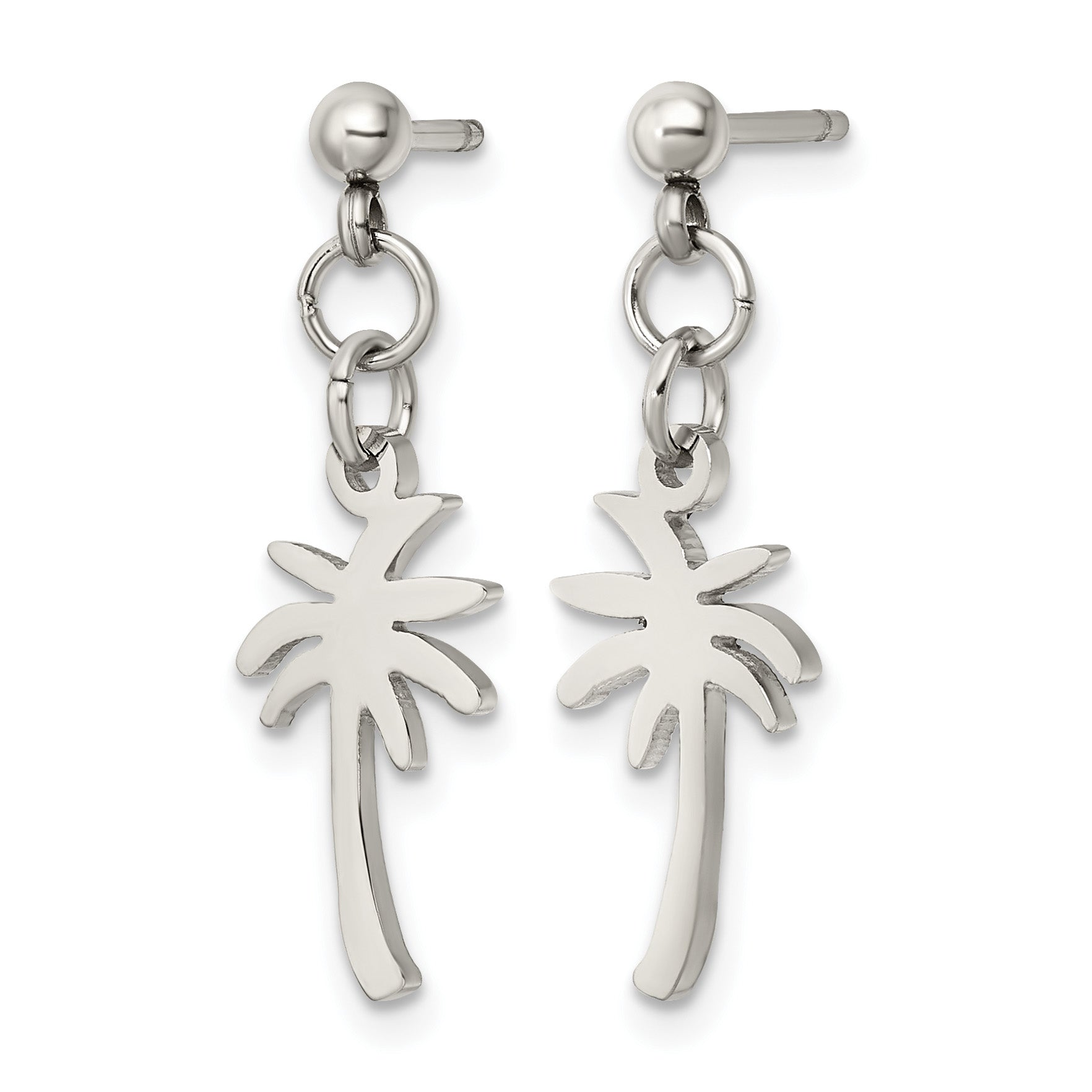 Stainless Steel Polished Drop Dangle Earrings for Women