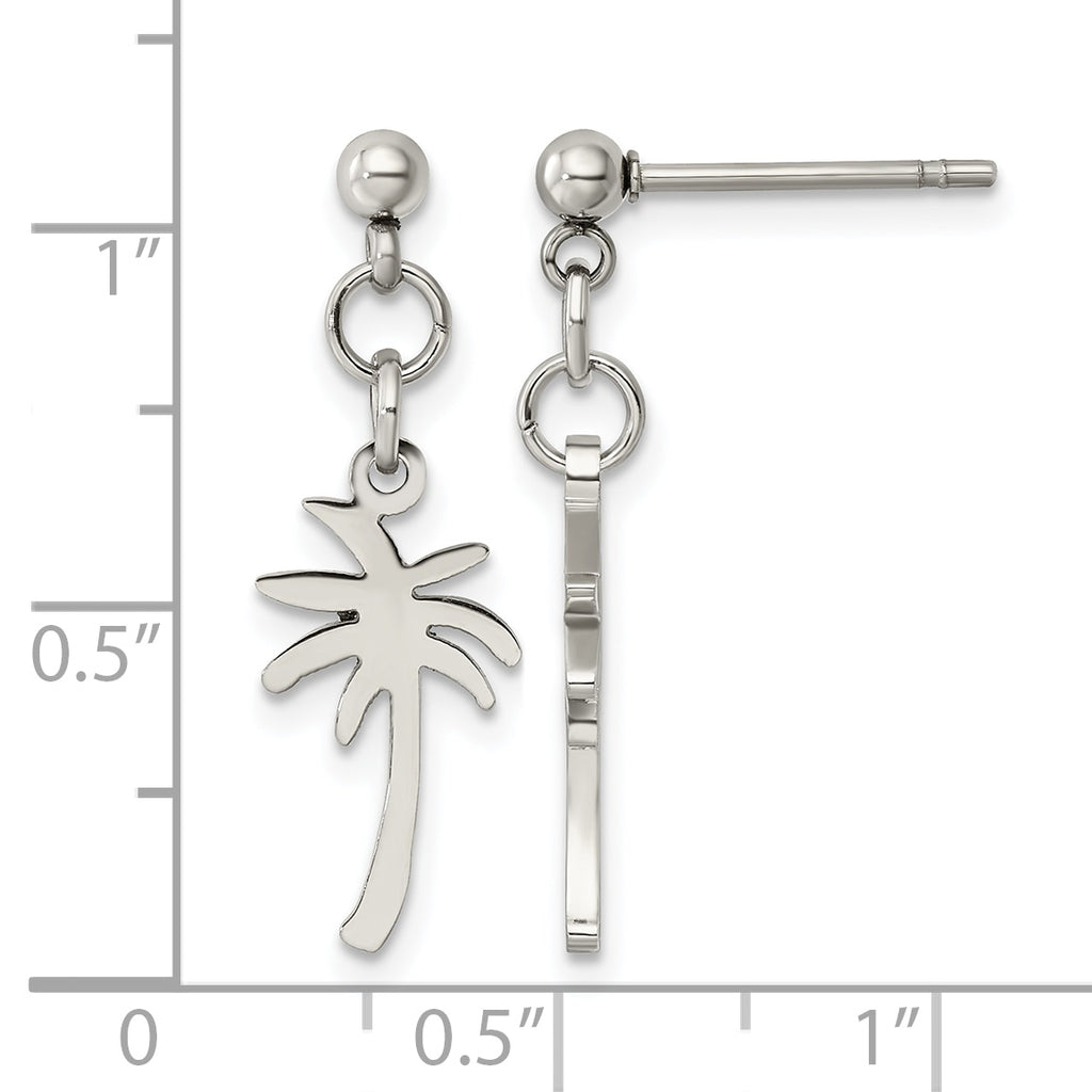Stainless Steel Polished Drop Dangle Earrings for Women