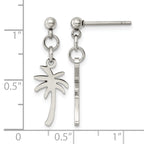 Stainless Steel Polished Drop Dangle Earrings for Women