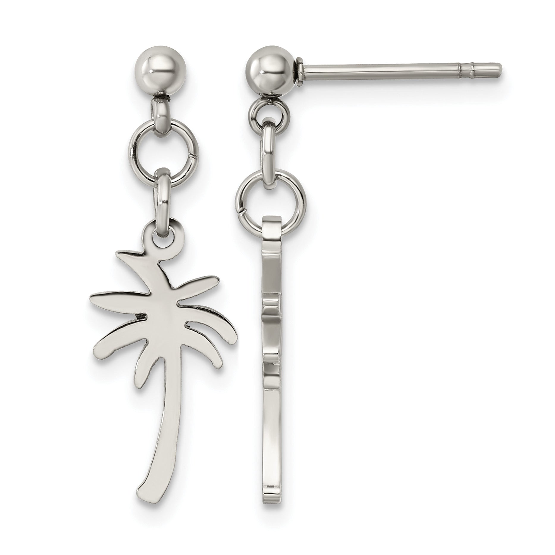 Stainless Steel Polished Drop Dangle Earrings for Women Main image