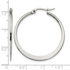 Stainless Steel Polished Hoop Earrings for Women