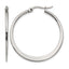 Stainless Steel Polished Hoop Earrings for Women