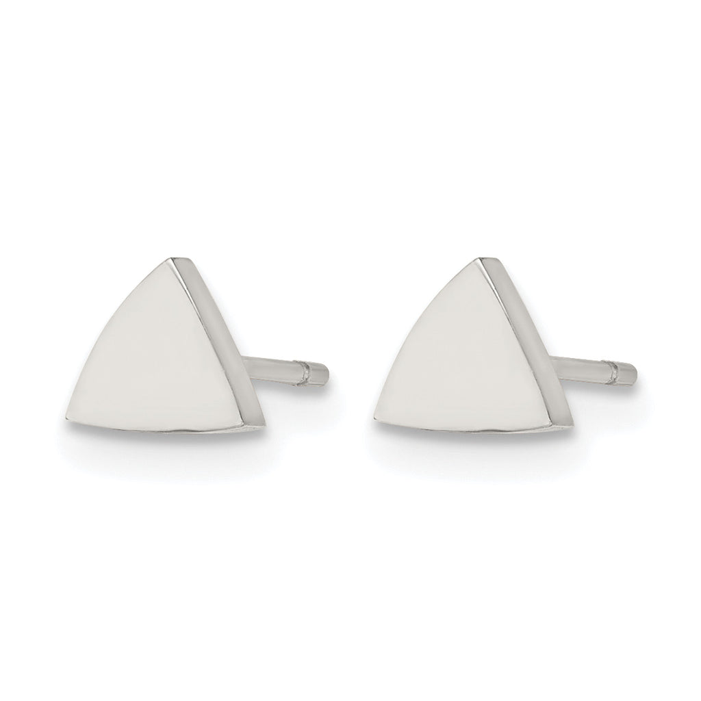 Stainless Steel Button Earrings for Women