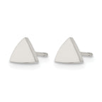 Stainless Steel Button Earrings for Women