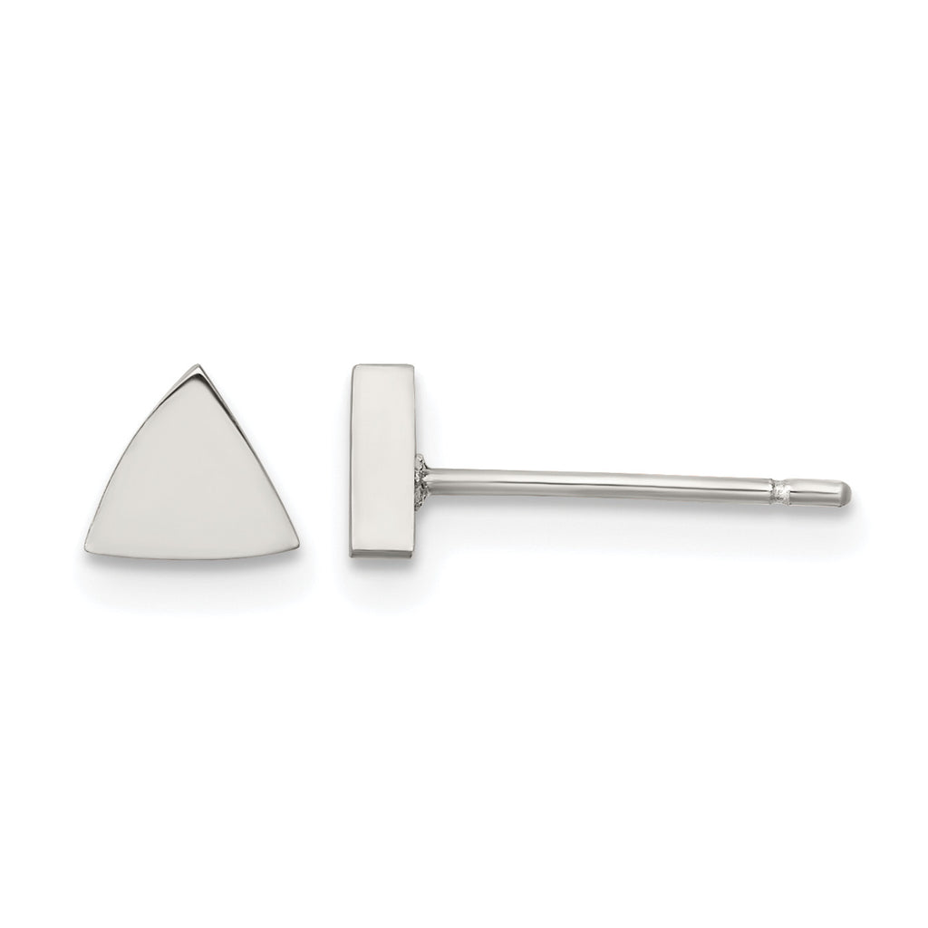 Stainless Steel Button Earrings for Women