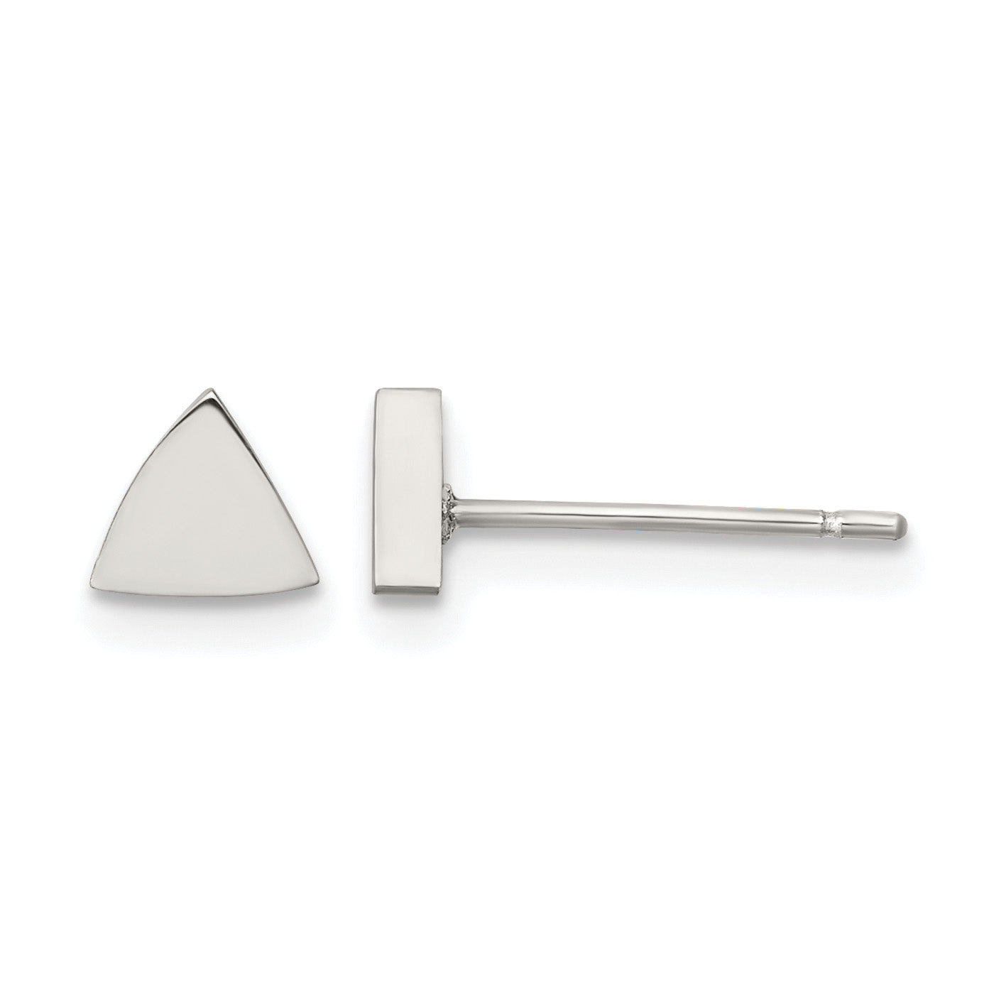 Stainless Steel Button Earrings for Women