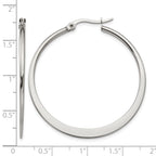 Stainless Steel Polished Hoop Earrings for Women