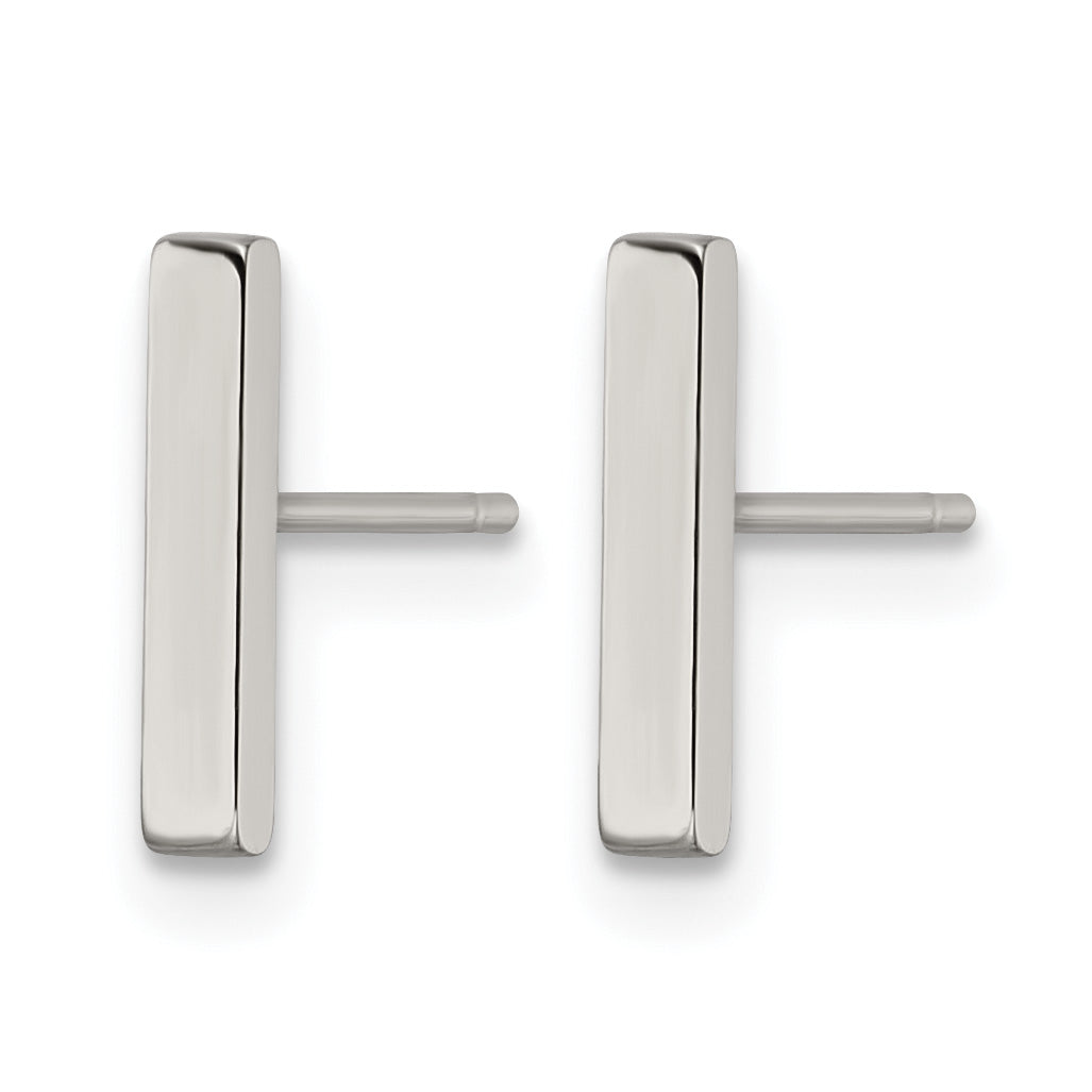 Stainless Steel Polished Button Earrings for Women Secondary image