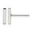 Stainless Steel Polished Button Earrings for Women