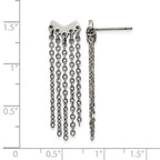 Stainless Steel Polished Drop Dangle Earrings for Women