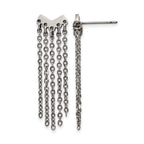 Stainless Steel Polished Drop Dangle Earrings for Women