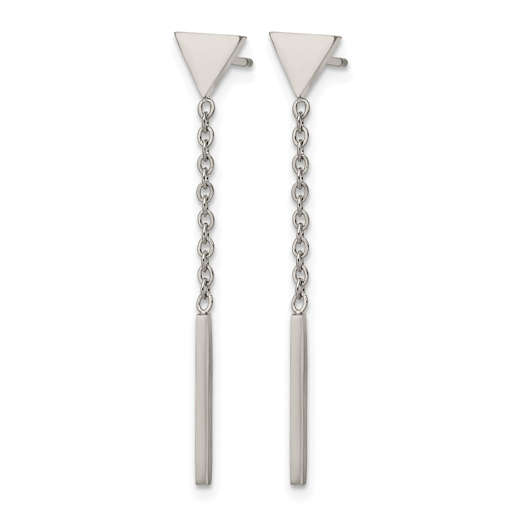 Stainless Steel Polished Drop Dangle Earrings for Women