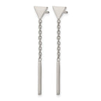 Stainless Steel Polished Drop Dangle Earrings for Women