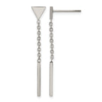 Stainless Steel Polished Drop Dangle Earrings for Women