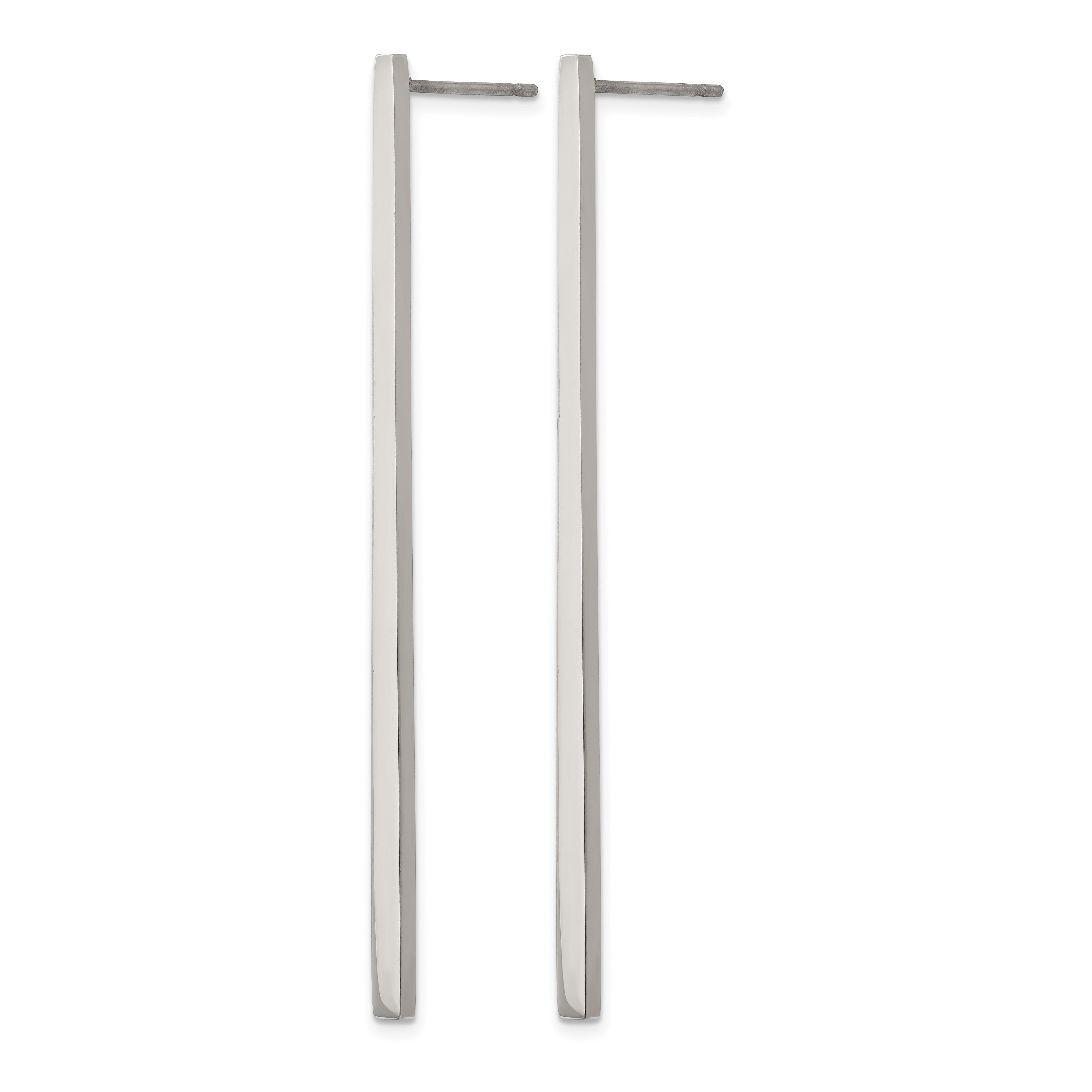 Stainless Steel Polished Drop Dangle Earrings for Women Secondary image