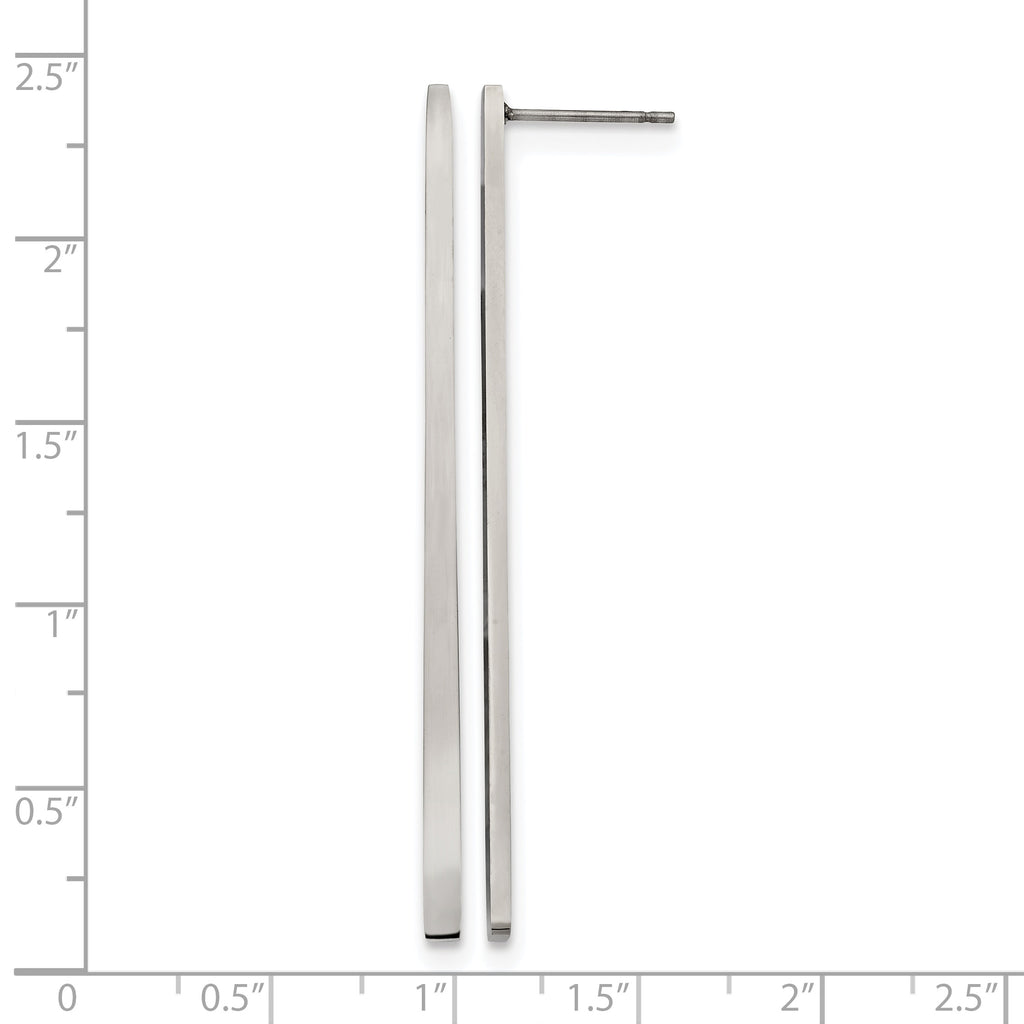 Stainless Steel Polished Drop Dangle Earrings for Women