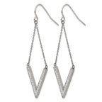 Stainless Steel Polished Drop Dangle Earrings for Women