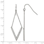 Stainless Steel Polished Drop Dangle Earrings for Women