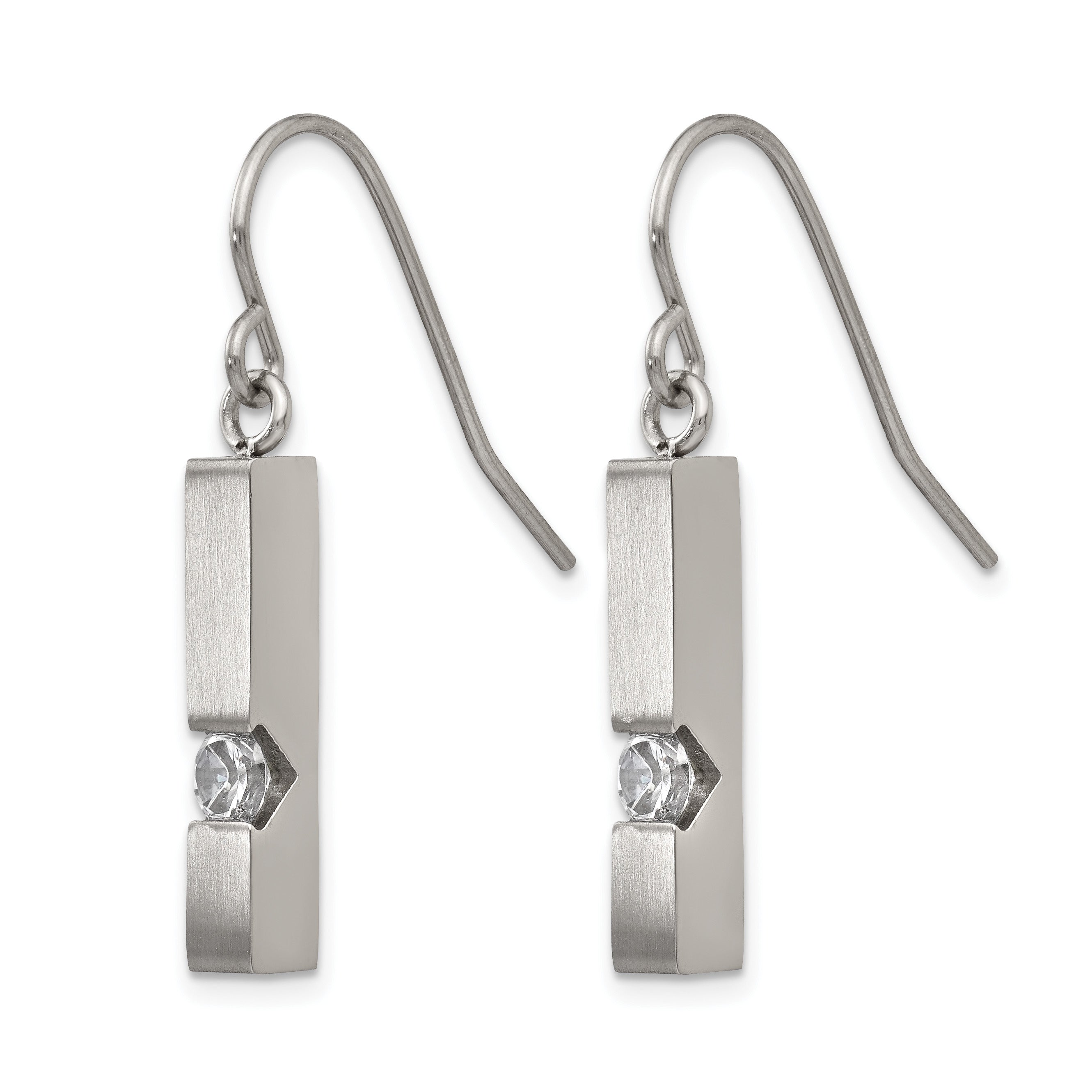 Stainless Steel Polished Drop Dangle Earrings for Women Secondary image
