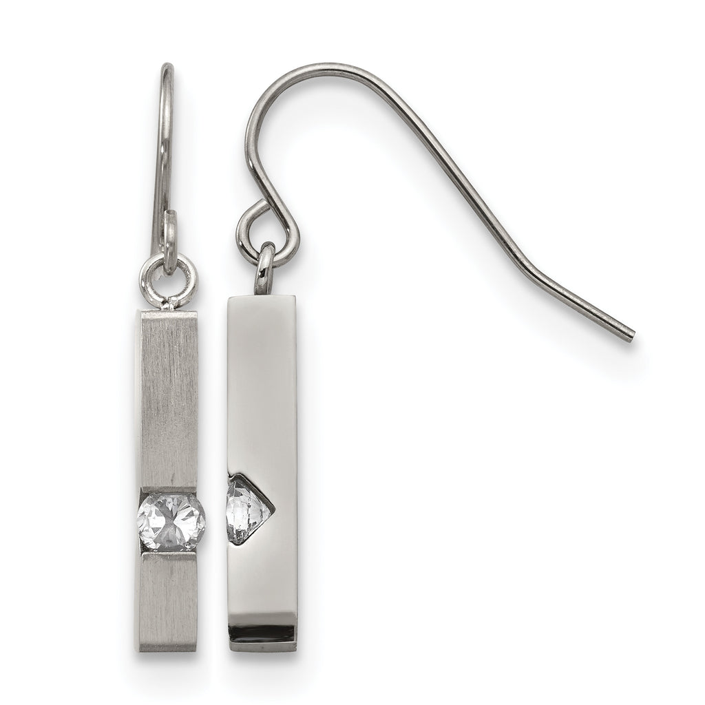 Stainless Steel Polished Drop Dangle Earrings for Women