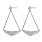 Stainless Steel Polished Drop Dangle Earrings for Women