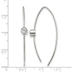 Stainless Steel Polished Threader Earrings for Women