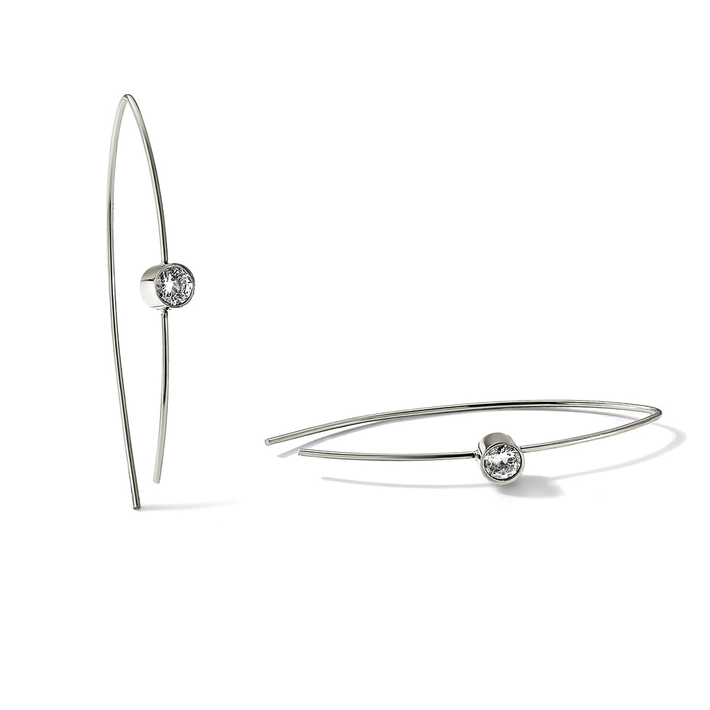 Stainless Steel Polished Threader Earrings for Women