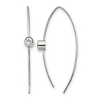 Stainless Steel Polished Threader Earrings for Women