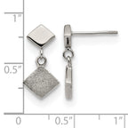 Stainless Steel Polished Drop Dangle Earrings for Women