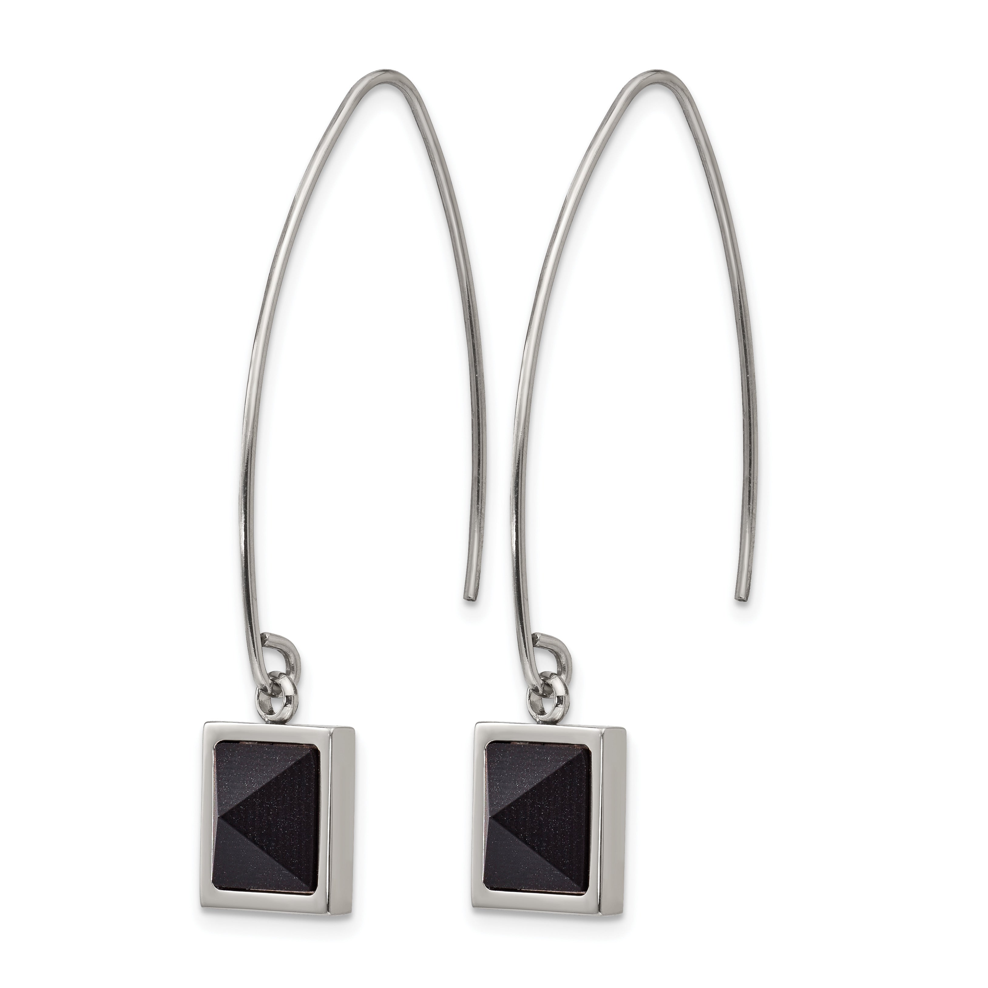Stainless Steel Polished Threader Earrings for Women