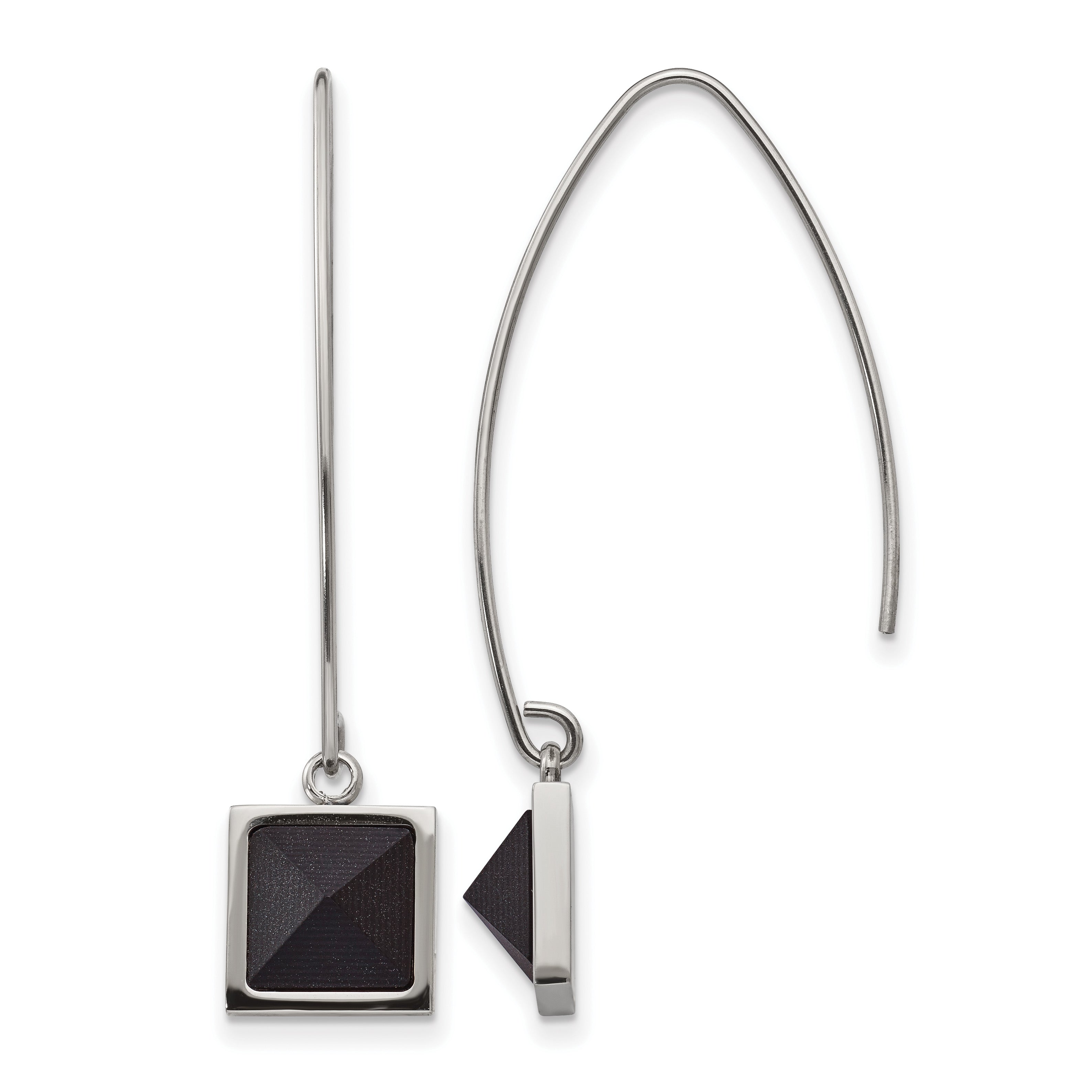 Stainless Steel Polished Threader Earrings for Women