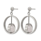 Stainless Steel Polished Drop Dangle Earrings for Women