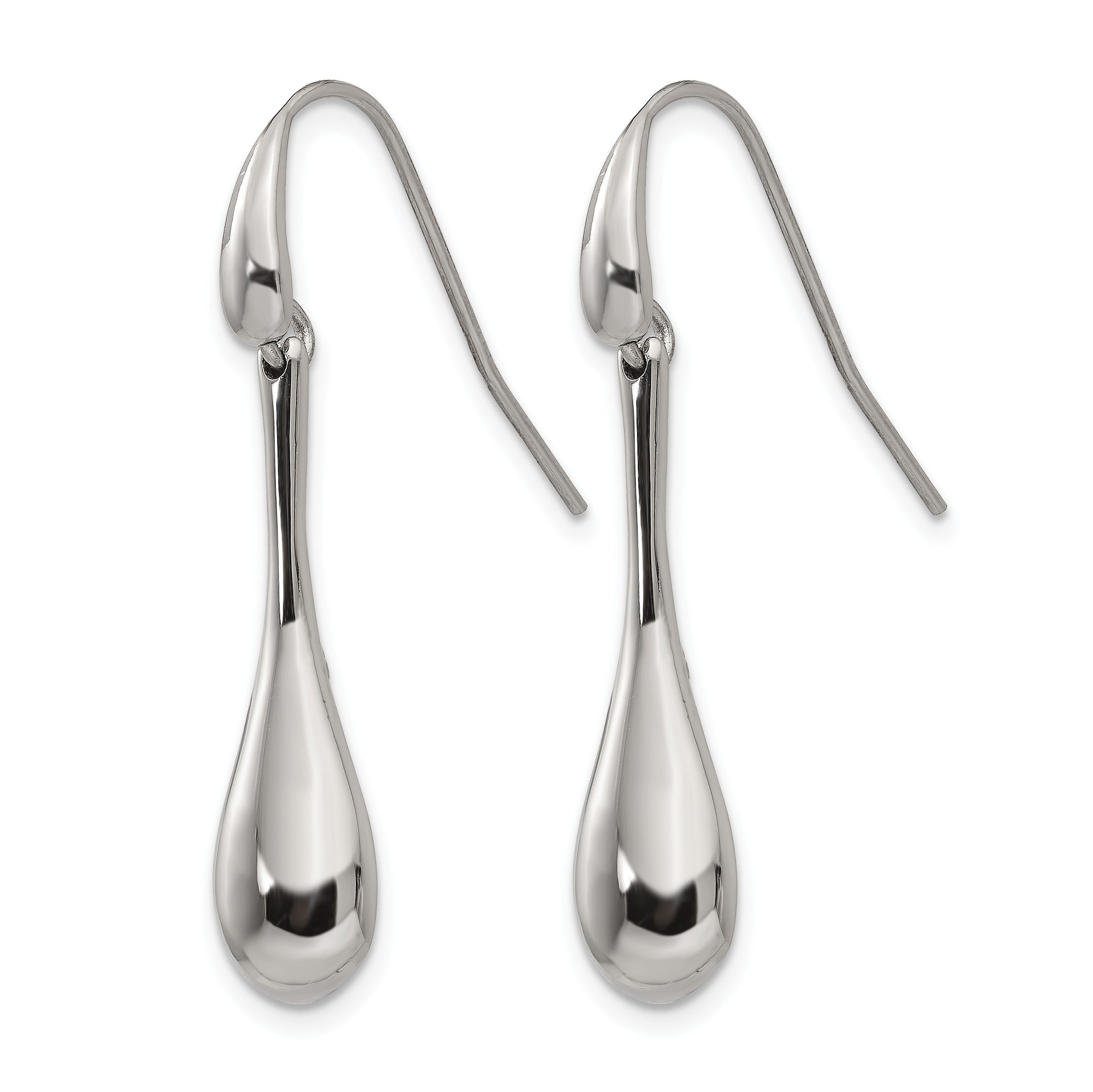 Stainless Steel Polished Drop Dangle Earrings for Women Secondary image