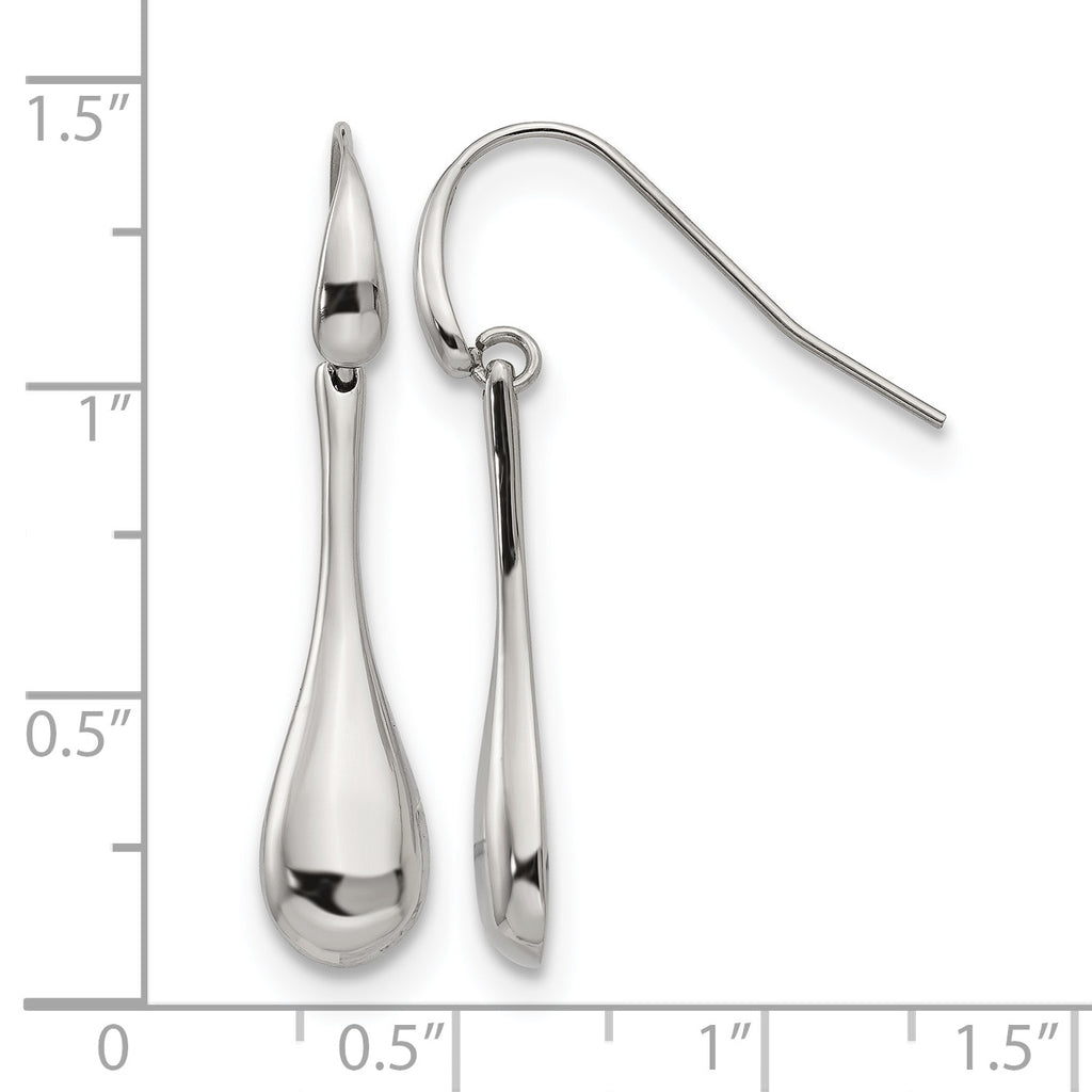 Stainless Steel Polished Drop Dangle Earrings for Women