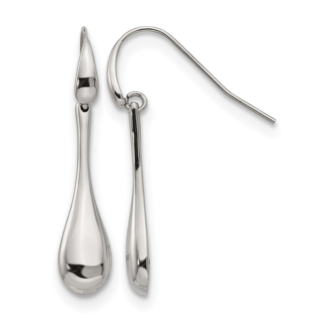Stainless Steel Polished Drop Dangle Earrings for Women