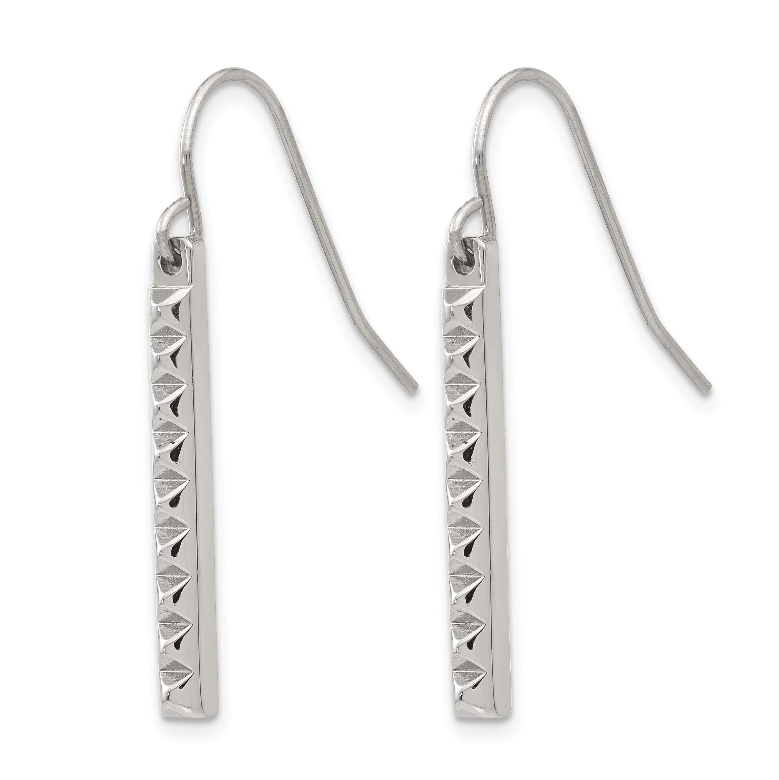 Stainless Steel Polished Drop Dangle Earrings for Women Secondary image