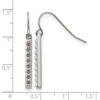 Stainless Steel Polished Drop Dangle Earrings for Women