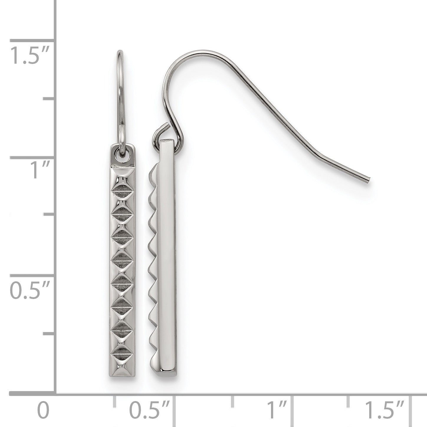 Stainless Steel Polished Drop Dangle Earrings for Women