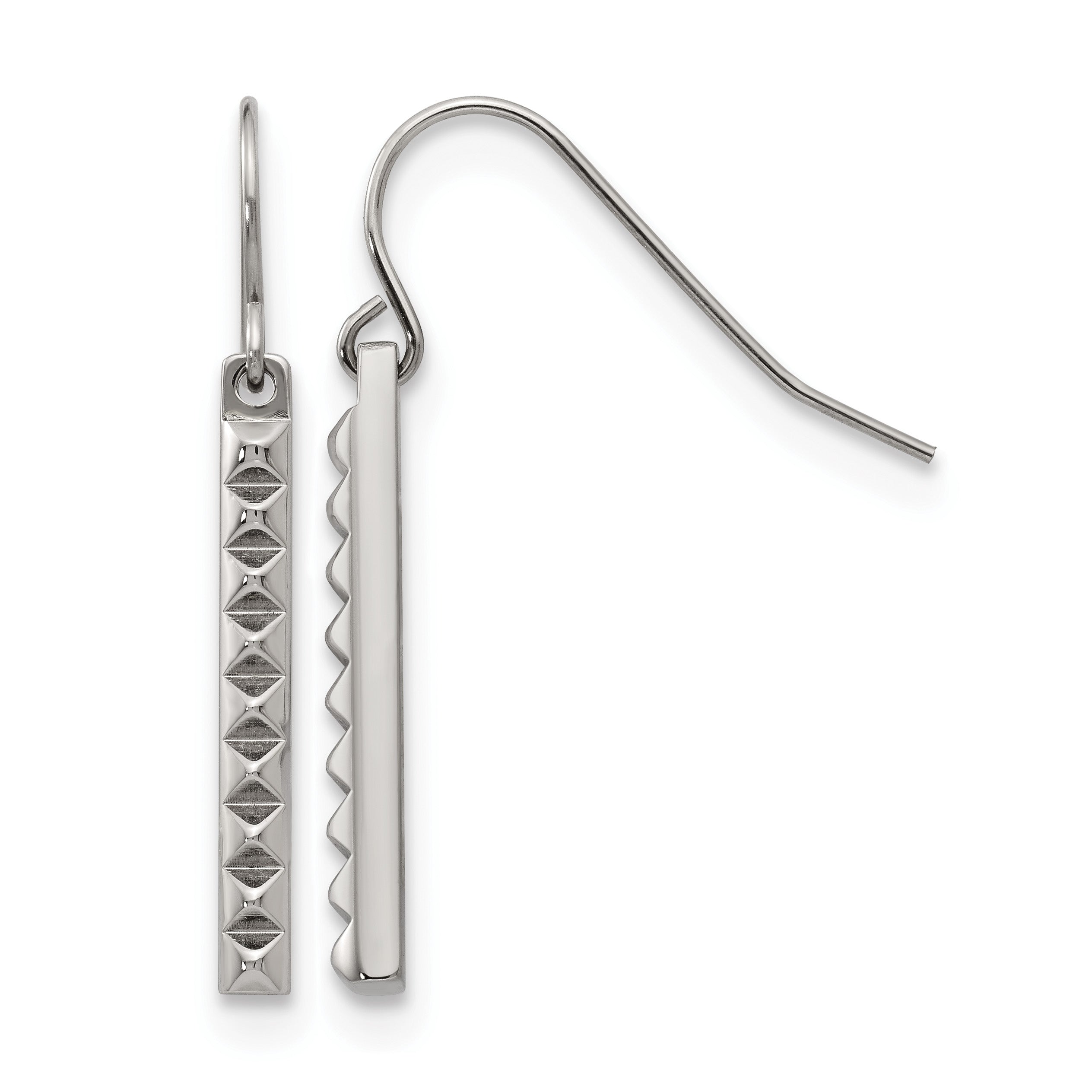 Stainless Steel Polished Drop Dangle Earrings for Women Main image