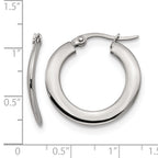 Stainless Steel Polished Hoop Earrings for Women