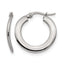 Stainless Steel Polished Hoop Earrings for Women